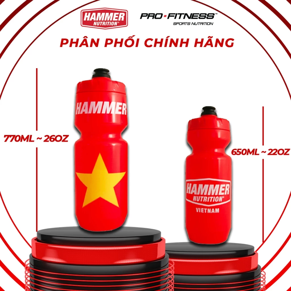 Bình nước thể thao cao cấp Hammer Nutrutiton